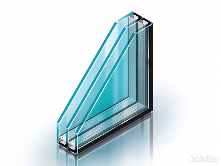 Ремонт окон, стеклопакет ударопрочный RAL8477