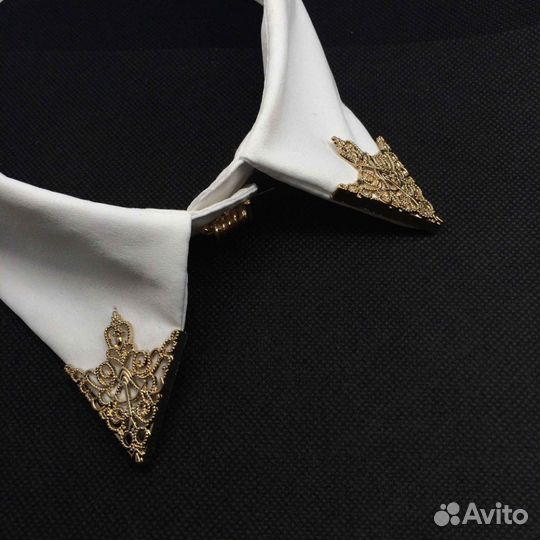 Уголки для воротничков брошь 2 шт