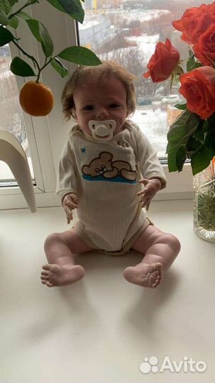 Кукла реборн силиконовая мальчик