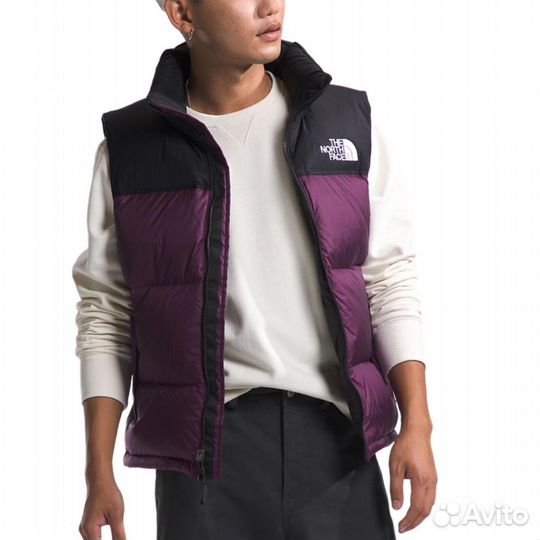 THE north face Vest Men Blackcurrant Purple (2XL)(86)