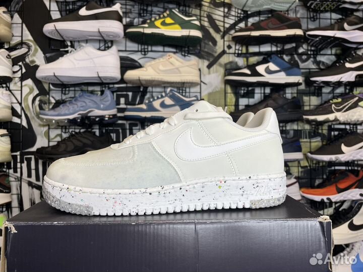 Nike AIR force 1 crater summit white кроссовки