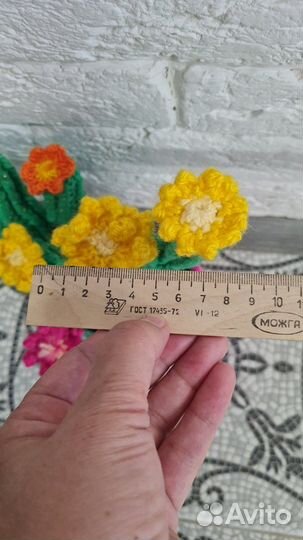 Вязаные цветы
