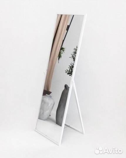 STA-05 (белый матовый) Зеркало напольное, зеркаль