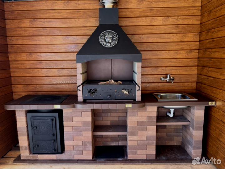 Печь барбекю. Зона Барбекю