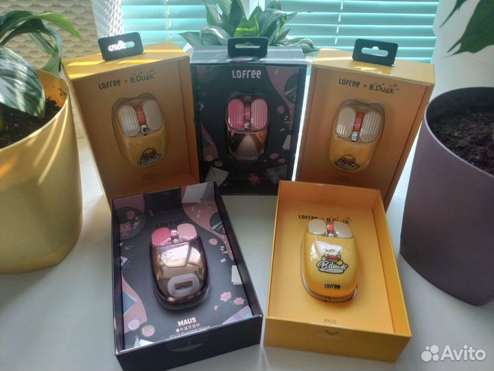 Мышь беспроводная Lofree EP115 gold, pink