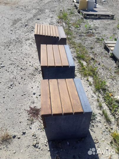 Скамейка парковая бетонная