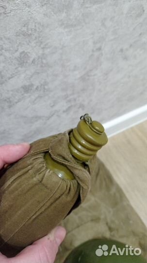 Каска, вещ. мешок, лопатка, фляжка