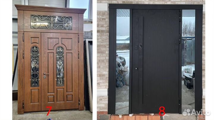 Двери с терморазрывом двухстворчатые. Анти-холод