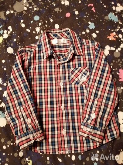 Рубашка в клетку GJ 80 размер