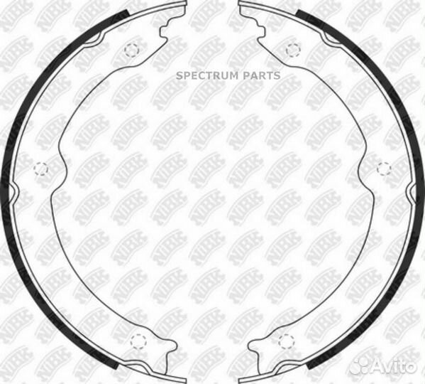 Колодки барабанные NiBK FN0647 nibk FN0647