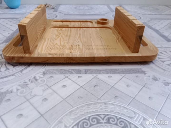 Поднос для шашлыка с логотипом и надписью