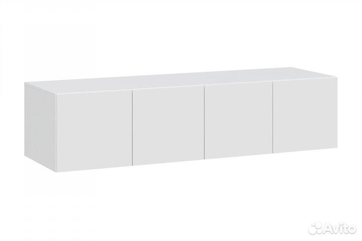 Шкаф 4 дверный с антресолью белый Бруно