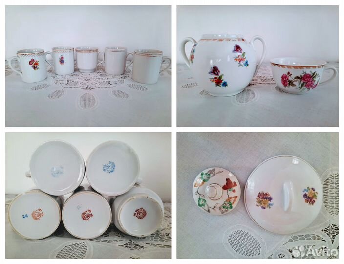 Посуда фарфор. Песочное, лфз, Дулёво. СССР