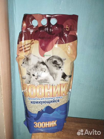 Наполнитель для кошачьего туалета комкующийся