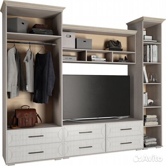 Гостиная стенка Британика. Компоновка 1