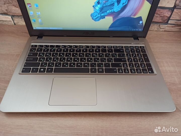 Быстрый игровой ноутбук asus 4gb/ssd 320gb