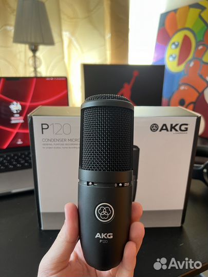 Студийный конденсаторный микрофон AKG P120