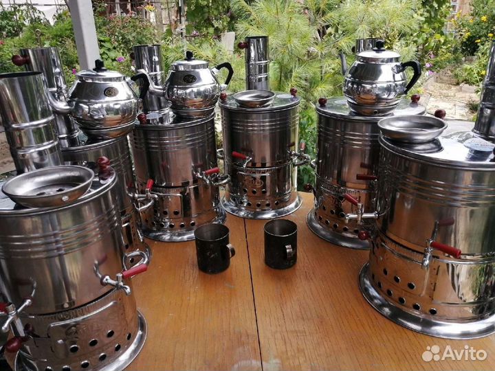 Самовары турецкие, с 1 и 2 краниками,чайник