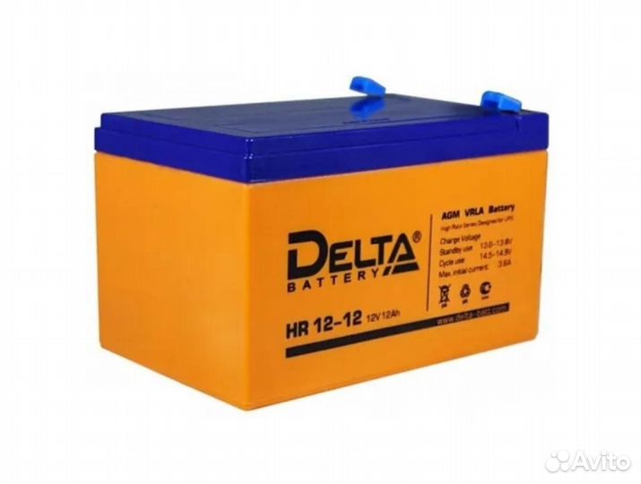 Аккумулятор Delta HR 12-12 (12V, 12Ah)