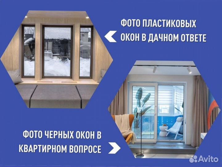 Готовое пластиковое окно, 1000х1200 мм