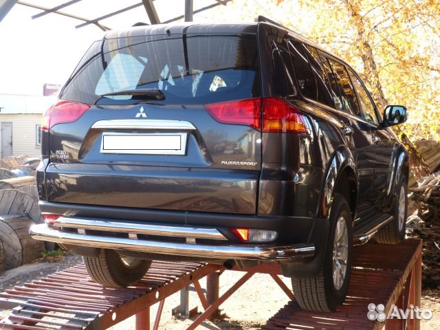 Передняя дуга нержавейка пороги Паджеро Спорт2