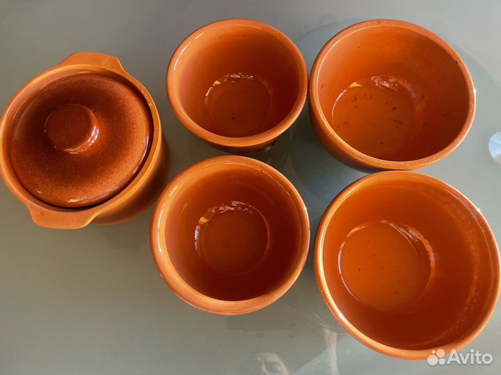 Набор глиняной посуды 5 предметов