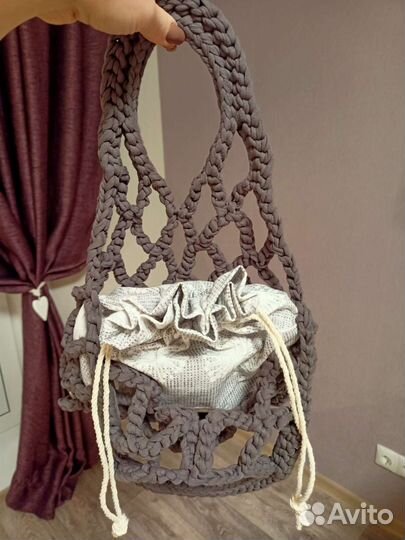 Сумка вязаная авоська