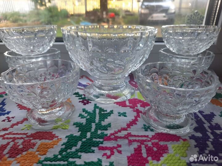 Рюмки креманки розетки конфетница СССР