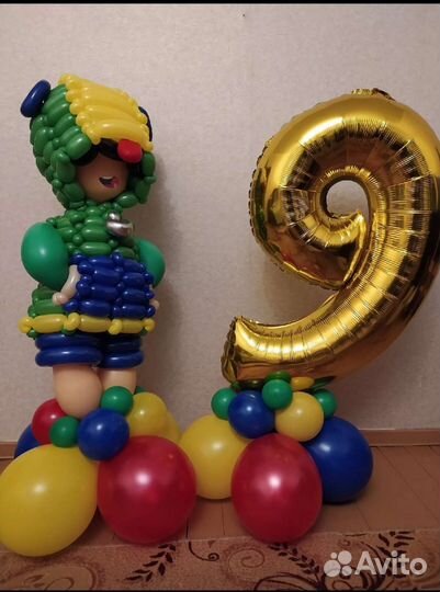 Фигуры из воздушных шаров, гелиевые шары
