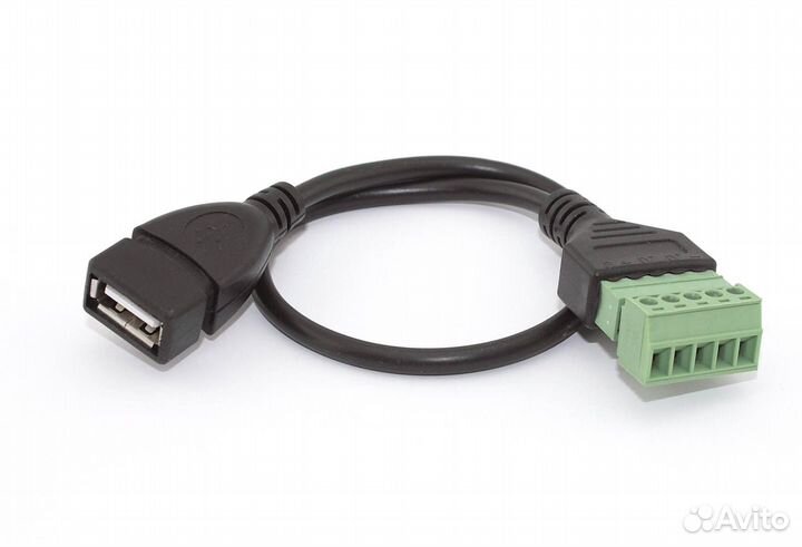 Кабель со сборным разъемом USB тип А мама