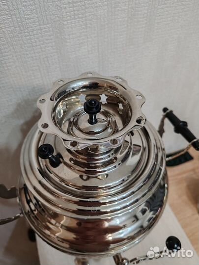 Самовар 1,5 л, волжский сувенир новый, 1989г СССР