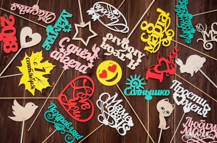 Топпер на торт или букет