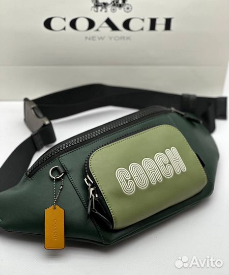 Поясная сумка мужская coach