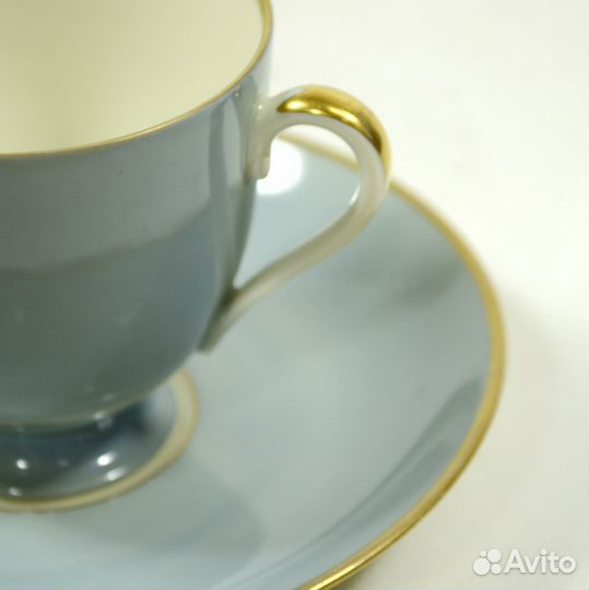 Fürstenberg Германия пара кофе фарфор золото