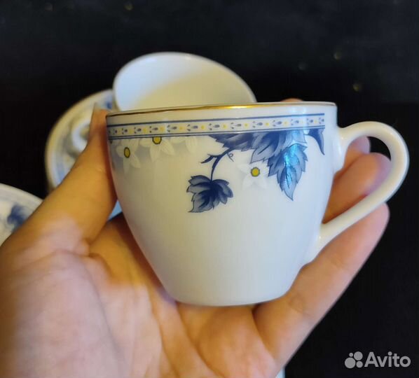 Кофейный сервиз синий