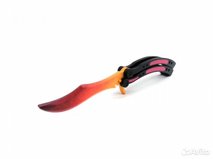 Деревянный нож Бабочка Градиент Mod.1 PalisWood