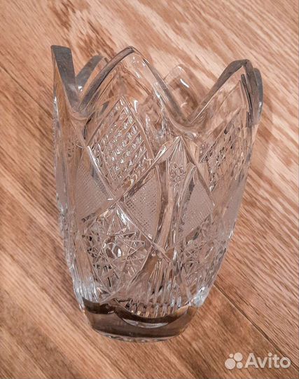 Ваза для цветов хрустальная СССР