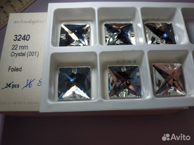 Swarovski стразы приш. арт3240 22 мм Crystal