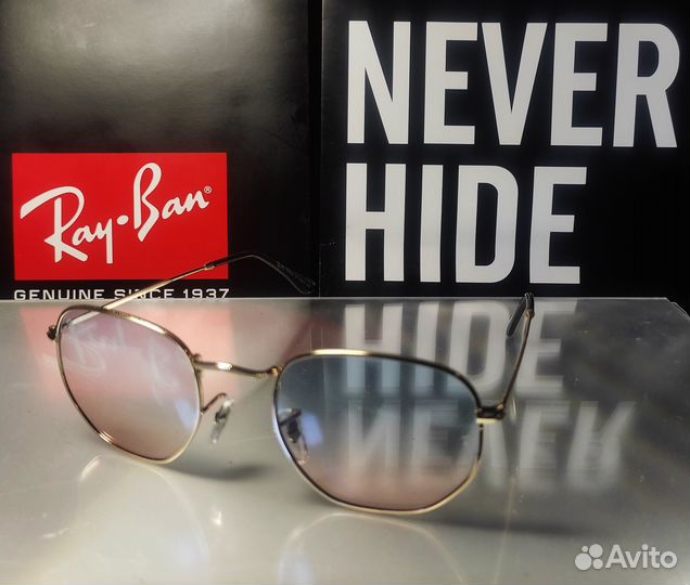 Ray-Ban Hexagonal RB3548(58х19) -градиентные