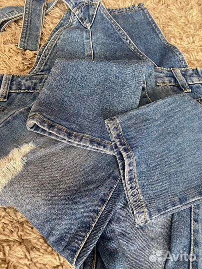 Комбинезон джинсовый для девочки140 см