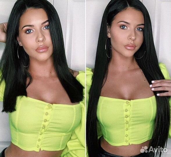 Волосы на заколках