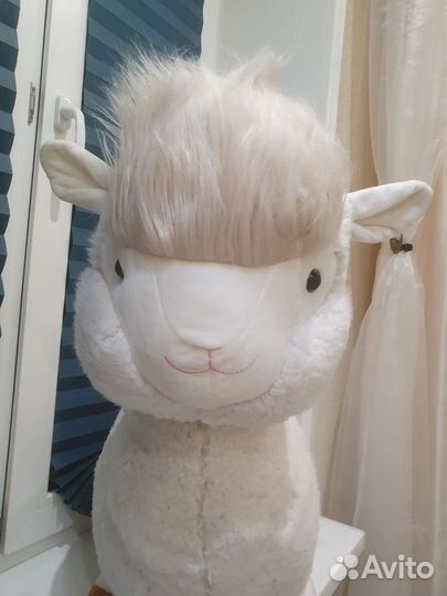 Большая мягкая игрушка лама альпака