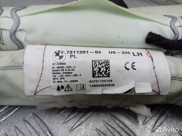 Подушка безопасности боковая (шторка) BMW 3-Series