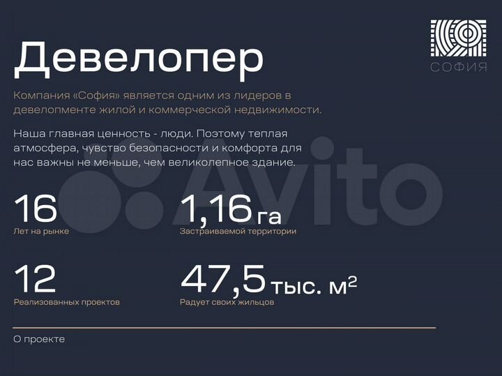 1-к. квартира, 44,3 м², 10/16 эт.