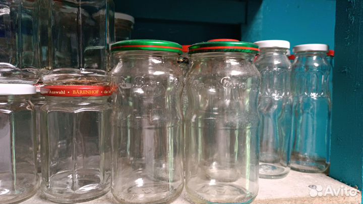 Банки стеклянные: 0,4-0,5- 2 литра