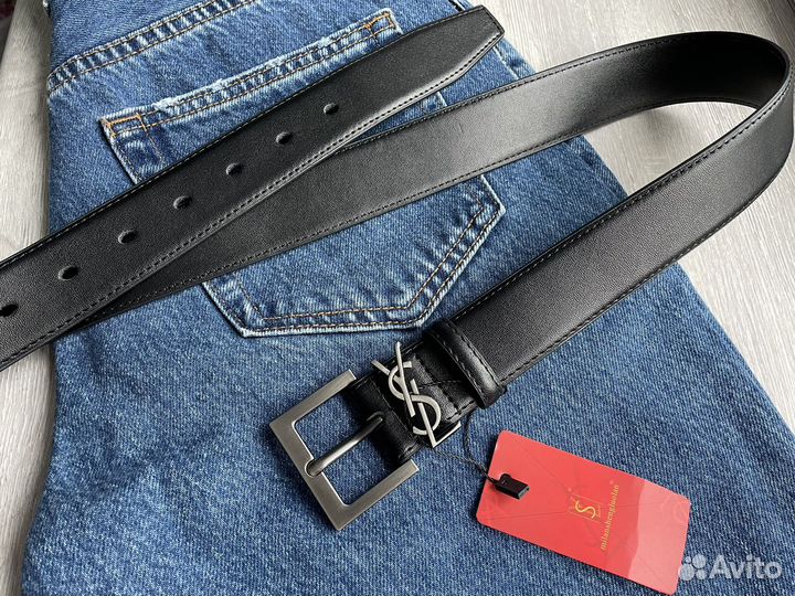 Ремень женский кожаный YSL