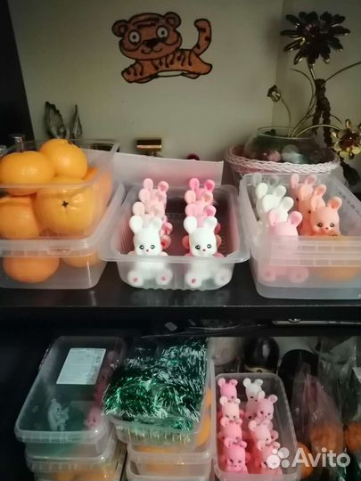 Мыло ручной работы зайка