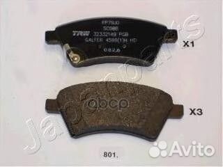 PA-801AF Колодки тормозные suzuki SX4 06- (Венг