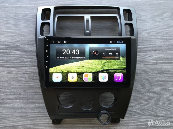 Магнитола Hyundai Tucson 1 с камерой, конд, климат