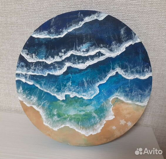 Картины акрилом. Море